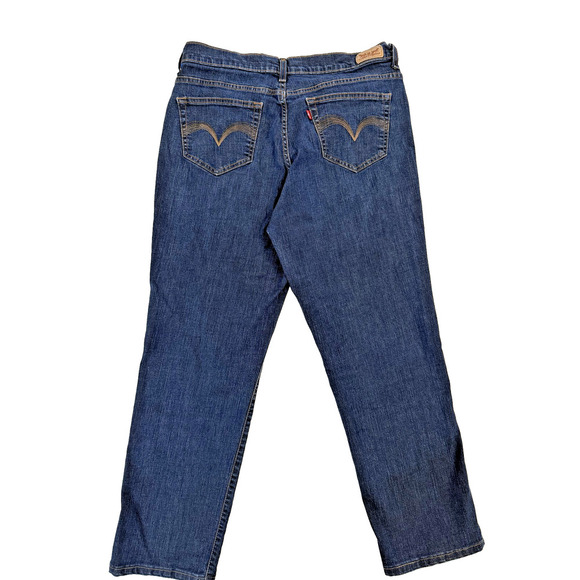 Vintage Levis 512 Jeans Mens 33x32 Blue Straight Leg Perfect Slimming Y2K 2002 - Picture 7 of 7